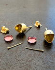 Captured® Pink Tourmaline Studs