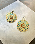 plique-a-jour, earrings, 18k gold earrings, mallorca, fine jewelry, enamel jewelry