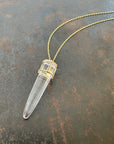 Captured Quartz Torpedo Pendant