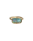 Captured Lightning Ridge Opal Ring