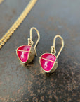 Captured Ruby Drop Earrings