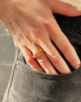 Sapphire Channel Ring