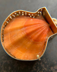 seashell, scallop, necklace, pendant, 14k gold necklace, one of a kind jewelry, fine jewelry