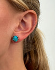 Captured Sierra Turquoise Stud Earrings