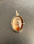 Captured Smoky Topaz Charm