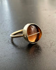 Captured Smoky Topaz Ring