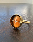 Captured Smoky Topaz Ring