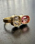 Captured Spinel Duo Ring