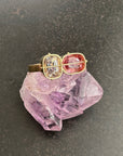 Captured Spinel Duo Ring