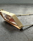 Captured Trapezoidal Rutilated Quartz Necklace