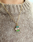 Captured Triple Boulder Opal Pendant