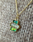 Captured Triple Boulder Opal Pendant
