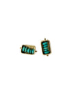 Persian Turquoise Beaded Box Studs