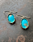 Captured Royston Turquoise Drop Earrings