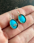 Captured Royston Turquoise Drop Earrings