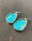 Captured Turquoise Drop Earrings