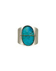 Captured Candelaria Turquoise Signet Ring