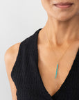 Persian Turquoise Beaded Stick Pendant