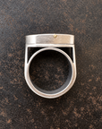 Captured Wood Opal Bridge Ring