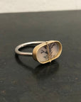 Captured Dendritic Agate Ring