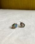 Captured Lightning Ridge Opal Studs
