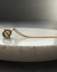 Captured Salt & Pepper Solitaire Necklace
