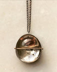 Captured Pyrite in Quartz Necklace