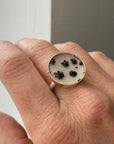 Captured Dendritic Agate Ring