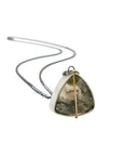 Captured Dendritic Quartz Triangle Necklace