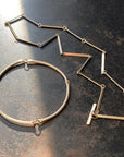 Hammered Bar Chain