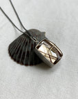 Captured Rutile Quartz X Necklace