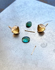Captured Tourmaline Studs
