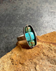 Captured Turquoise Trio Ring