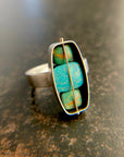 Captured Turquoise Trio Ring