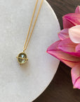 Captured Salt & Pepper Solitaire Necklace