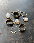 Captured Biwa Pearl Drop Earrings