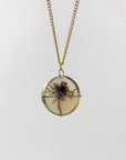 Captured Dendritic Agate Bouquet Necklace
