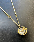 Captured Old Mine Cut Diamond Necklace