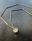 Captured Old Mine Cut Diamond Necklace