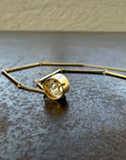Captured Old Mine Cut Diamond Necklace