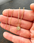 Captured Old Mine Cut Diamond Necklace