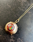 Captured Fire Opal Charm