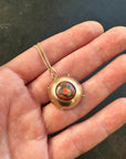 Captured Fire Opal Charm