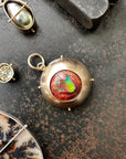 Captured Fire Opal Charm