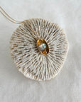 Captured Hessonite Garnet and Labradorite Necklace