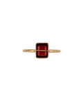 Captured Garnet Ring