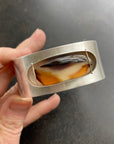 Captured Montana Agate Hinge Bracelet