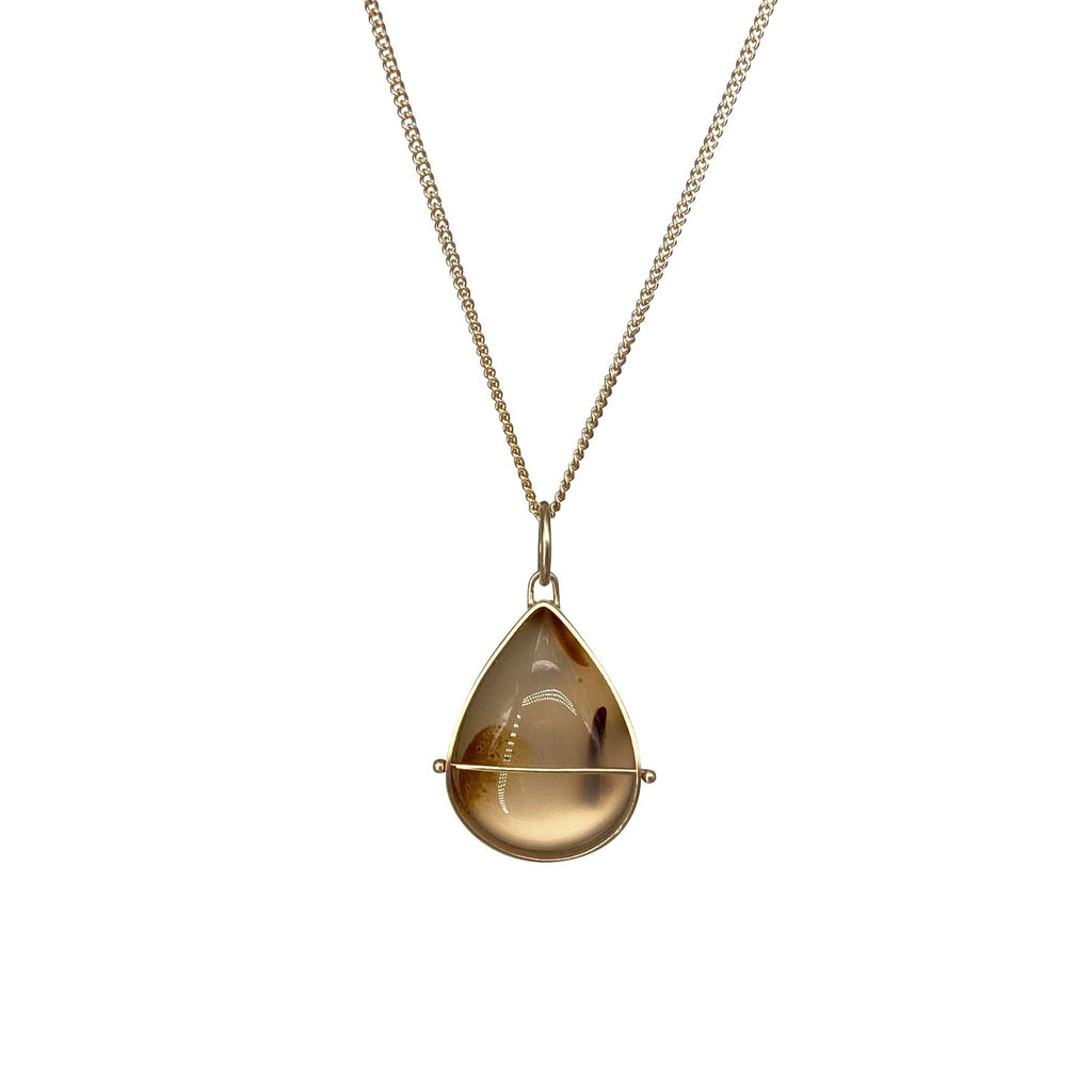 Captured Montana Agate Teardrop Charm – hilaryfinck.com