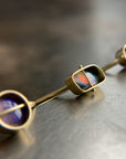 Captured Fiery Lightning Ridge Opal Ring