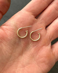 Captured Coin Pearl Hoops